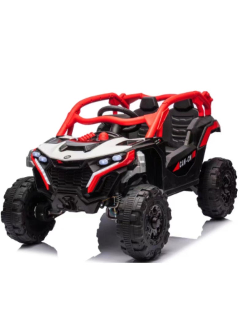 L’AMOUR Kids Electric Ride-On Car Y-MB4588, 6 km/h, LED Lights, Remote Control, Red 