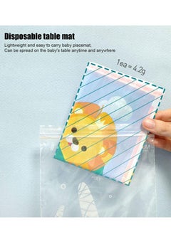 Excefore Disposable Stick on Placemats, 20 Pack Waterproof Placemats, Restaurant Toddler Portable Table Mats for boy& Girl, Children, Perfect for Dining, Playing Art  - Image 5