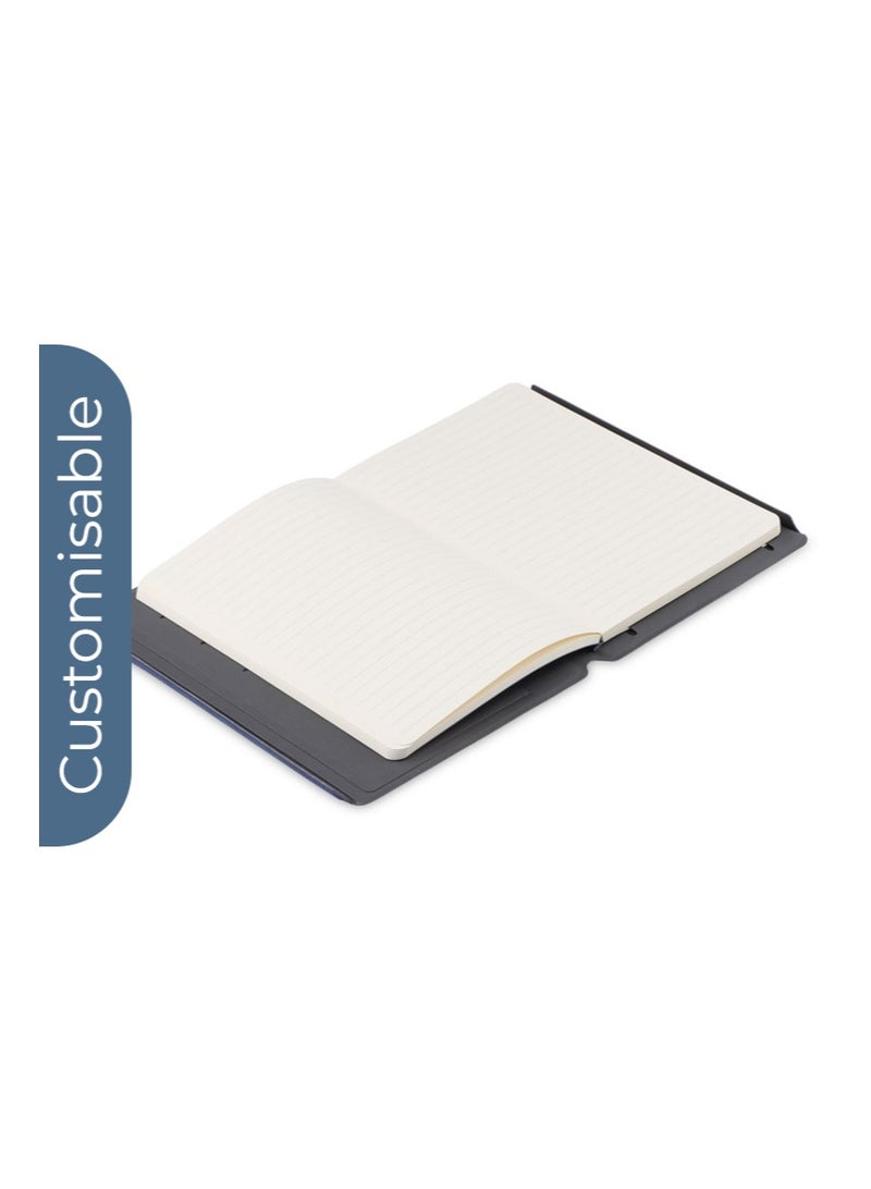 SANTHOME Personalised Sustainable Gift Set with Refillable Notebook, Pen & Cardholder - Navy - Image 4