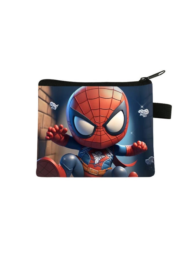 Spider-man Children's Coin Purse Small Wallet Student Portable Large Capacity Storage Bag Children's Coin Purse