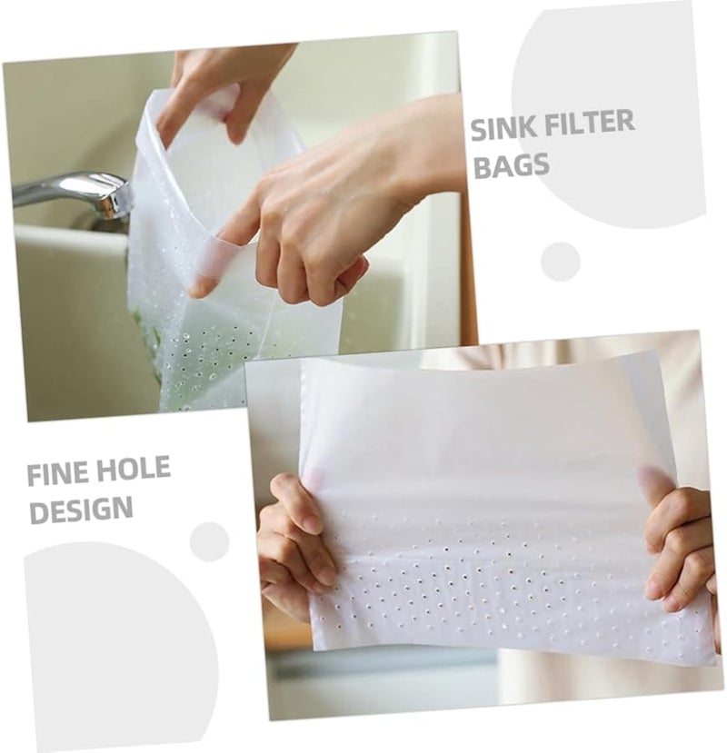 أكياس قمامة مصفاة شبكية دقيقة 90 قطعة أكياس نفايات سميكة يمكن التخلص منها قابلة للوقوف - Image 5