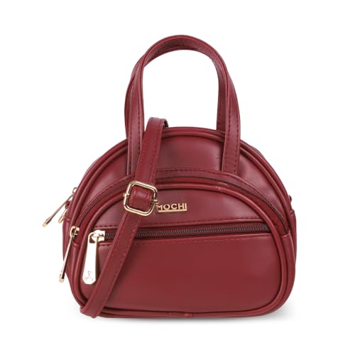 Mochi Women's Maroon Fashionable Faux Leather Sling Bag (66-487) - Image 1