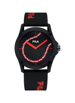 Men's Analog Round Shape Silicone Wrist Watch 38-864-106 - 43 Mm
