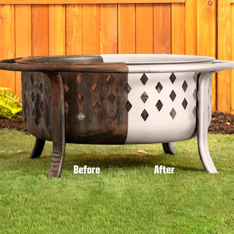 Rust-Oleum Specialty High Heat Spray Paint - Flat Almond - 12 Ounce - Image 5