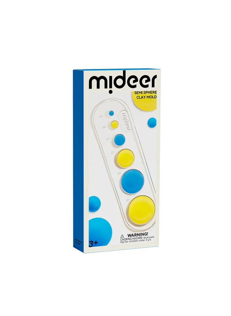 MiDeer Semi-Sphere Clay Mold Set – Transparent Ball Clay Molder with Color Mixing Guide – Easy DIY Clay Tools for Kids – Educational Art Toy for Creative Color Learning – Ages 3+ - Image 1