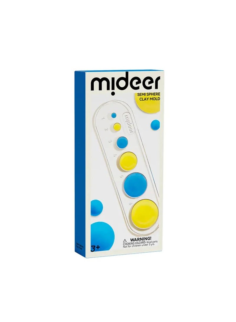MiDeer Semi-Sphere Clay Mold Set – Transparent Ball Clay Molder with Color Mixing Guide – Easy DIY Clay Tools for Kids – Educational Art Toy for Creative Color Learning – Ages 3+ - Image 2