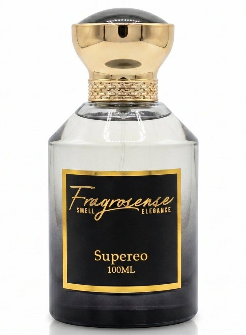 Fragrosense Supereo Unisex Musk Perfume 100ml, Rose Saffron White Floral Fragrance with Cambodian Oud and Amber, Long Lasting Luxury Eau de Parfum for Men & Women - Image 2
