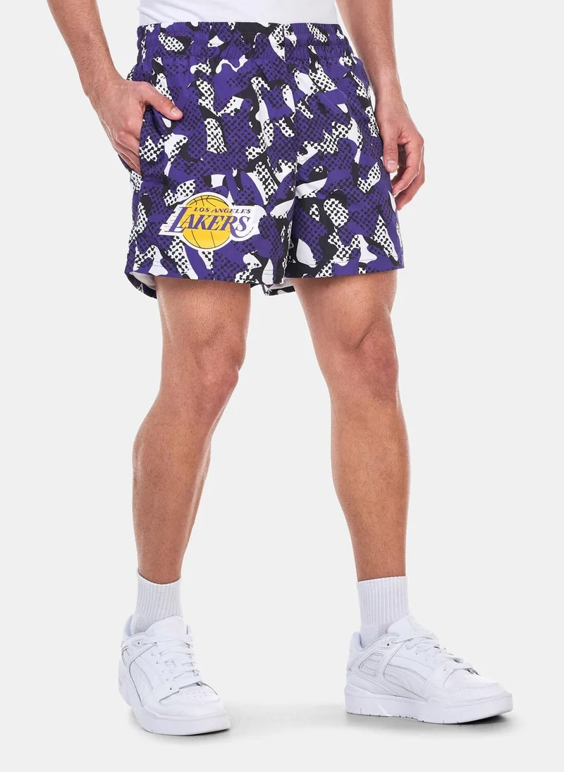 NEW ERA Men's NBA Los Angeles Lakers All Over Print Shorts