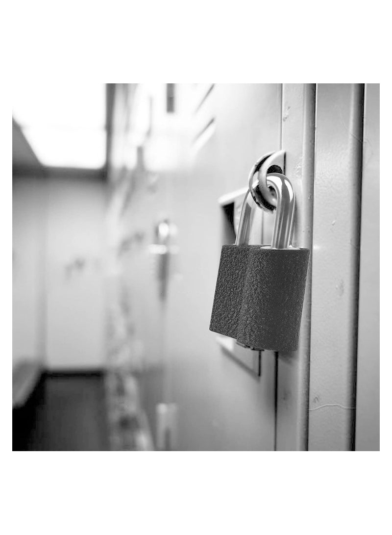 SYOSI Solid Locks with Keys 6Pack 25mm Weatherproof Keyed Lock Mini Luggage Padlock Alike Suitcase for Travel Bags Cabinets School Gym Locker Toolbox - Image 3