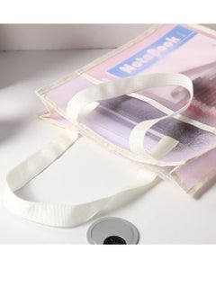 Excefore Document Bag with Handle, Transparent mesh Document Bag, can Store A4 Size documents, PVC Receipt Holder, no Zipper Design, Provide Storage Space for Office, School and Family Travel  - Image 3