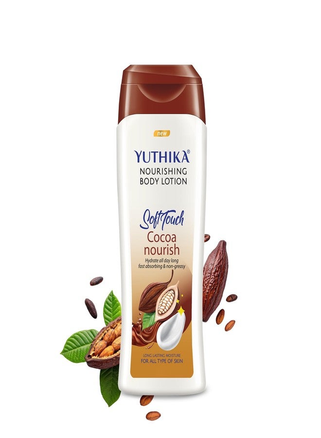 Yuthika Naturals Coco Soft Touch 100ml Body Lotion for Women & Men | 72Hr Hydration | for Dry to Very Dry Skin | Enriched with Cocoa | Non Greasy & Healthy Looking Skin - Image 1