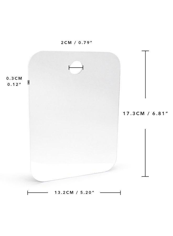 QSHAVE Fogless Shower Mirror Large Size with Suction Hook and Adhesive Hook Perfect for Shaving - Image 4