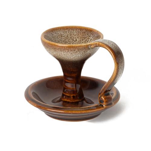 Bodhi House Ceramic Dhuna Loban Burner, Round Dhooni Dhoop Dani Incense Burner, Table-Top Incense Holder for Loban, Elegant and Traditional Dhoop Dani for Purifying Home - Image 2