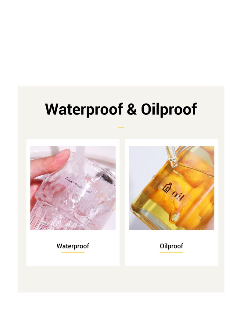 SYOSI Round Labels Maker Tape, Adapted Label Print Paper Label Maker, Waterproof Sticker Labels, Address Labels Name File Folder, Food Cosmetic Office Home Kitchen D11 D110 D101 - Image 5