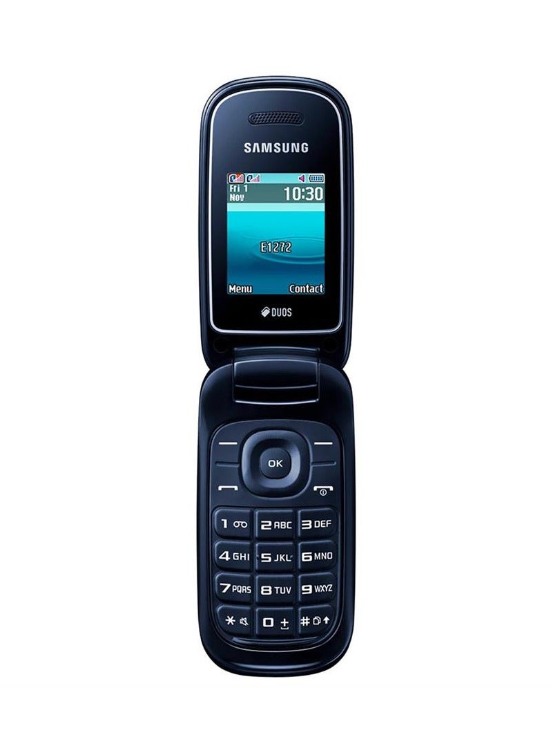 سامسونج Mobile Flip Phone Samsung GT-E1272 Dual SIM 1.77 Inch - Black - Image 2