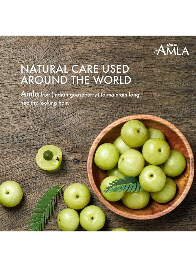 Dabur Amla Hair Oil| Natural care | Enriched with Amla, Natural Oils & Vitamin C | Nourishes Scalp | Moisturizing and Strengthening Hair Treatment for Women & Men | For Long, Strong & Dark Hair  200ml - Image 4