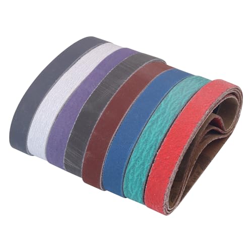SHUTTLE GENIUS 32 Pack 12 x 10 Replacement Knife Sharpener Sanding Belts for Work Sharp WSCMB Combo Knife Sharpener 8012024040060080010002500 Grit Sharpening Belts - Image 1