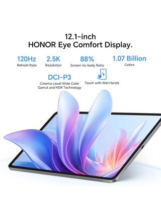 تابلت باد 10 واي فاي 8GB+256GB، شاشة 12.1 بوصة 120Hz 2.5K، معالج سناب دراجون 7 جين 3، بطارية 10100mAh، ستة مكبرات صوت أندرويد 15، رمادي - النسخة الدولية - view 3