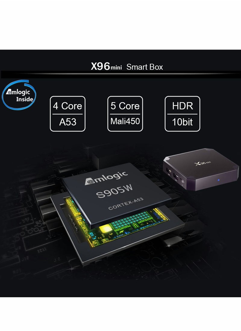 Generic X96mini Network Set-Top Box S905W 4K HD WiFi Android Smart TV box  - Image 4