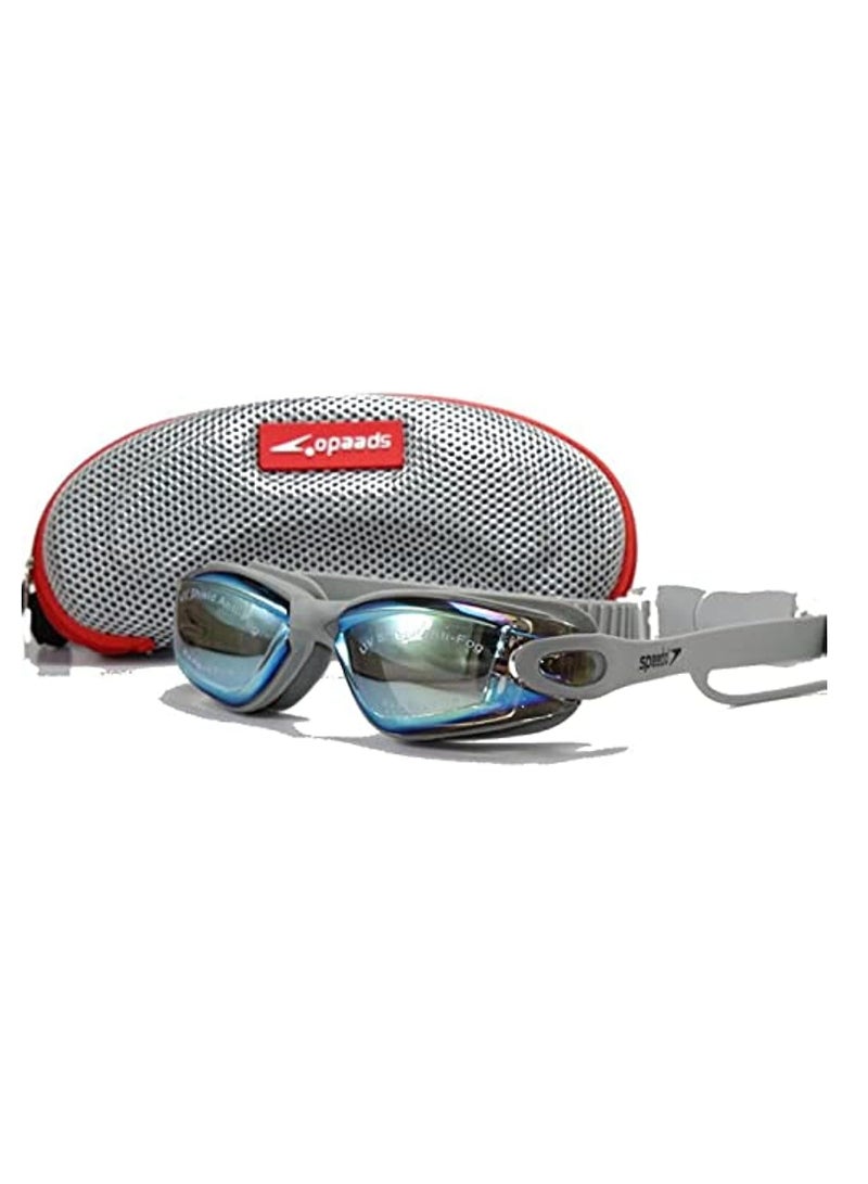 speedo Speedo MC101 Adult Anti Fog Swim Goggles with UV Protection in Grey - Image 1
