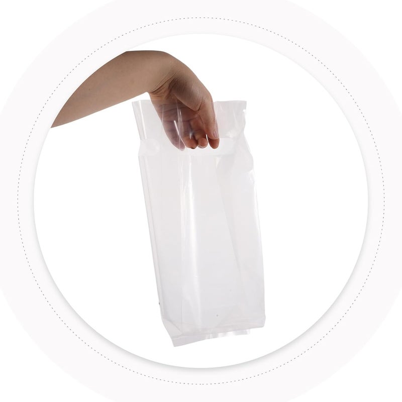 50pcs Disposable Coffee Packaging Bags with Hanging Hole, Leak-proof Portable Drink Cup Holders for Milk Tea, Juice, Travel, and Office Use (11x35cm) - Image 4