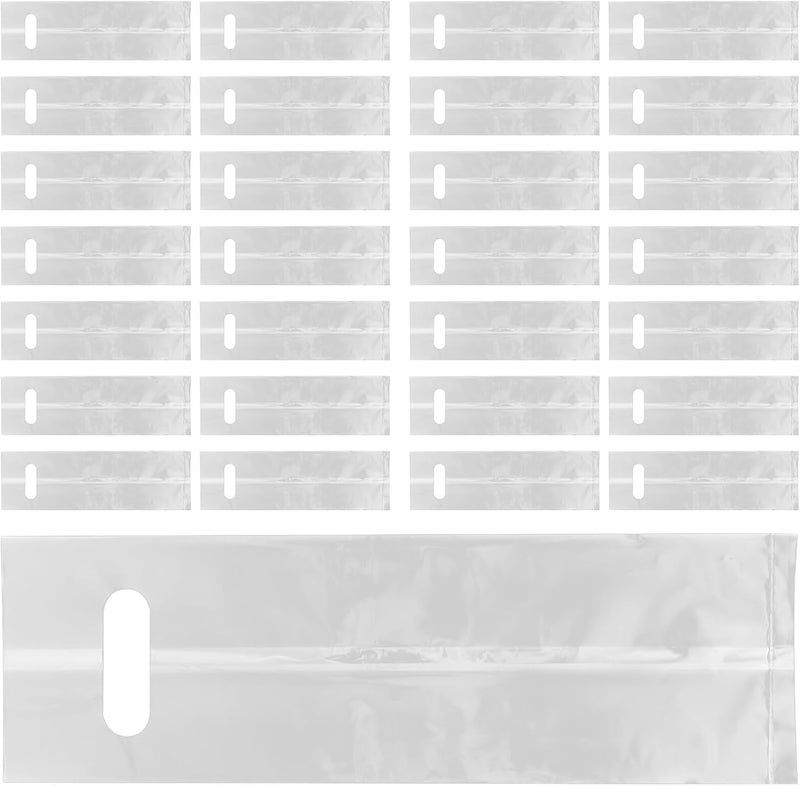 50pcs Disposable Coffee Packaging Bags with Hanging Hole, Leak-proof Portable Drink Cup Holders for Milk Tea, Juice, Travel, and Office Use (11x35cm) - Image 1