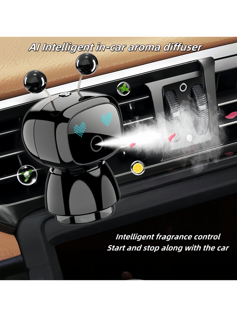 Robot intelligent spray aromatherapy Car aromatherapy Robot aromatherapy for car air vents The capacity is 160 ml Three-level fragrance adjustment - Image 1