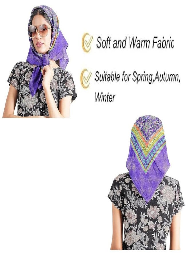 MIKONIKO Wool Women's Cold Weather Scarves & Wraps_Pack Of 1_Blue - Image 5