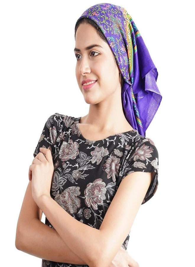 MIKONIKO Wool Women's Cold Weather Scarves & Wraps_Pack Of 1_Blue - Image 2