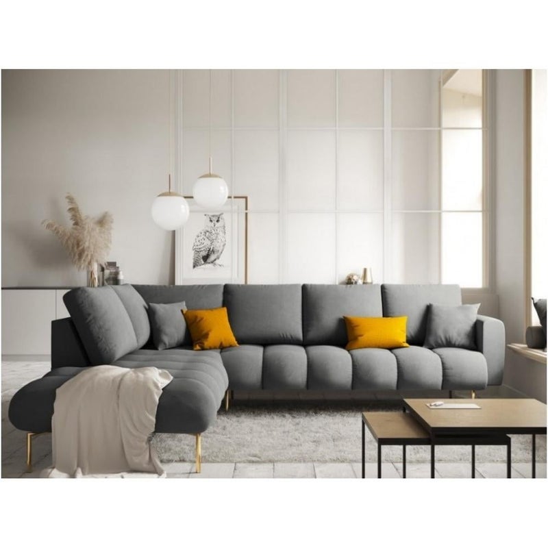 Betak Corner sofa 85 x 180 x 85 x 250 cm - gray - Image 1