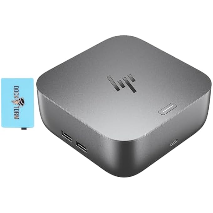 HEWLETT PACKARD 180W G6 THUNDERBOLT 4 ULTRA DOCK PORT REPLICATOR BUNDLE W/DKZ HUB (UNIVERSAL THUNDERBOLT/USB-C DOCKING STATION, SINGLE CABLE FOR CHARGING, DATA TRANSFERS TO ANY BRAND LAPTOP) 9X481UT#ABA - Image 1