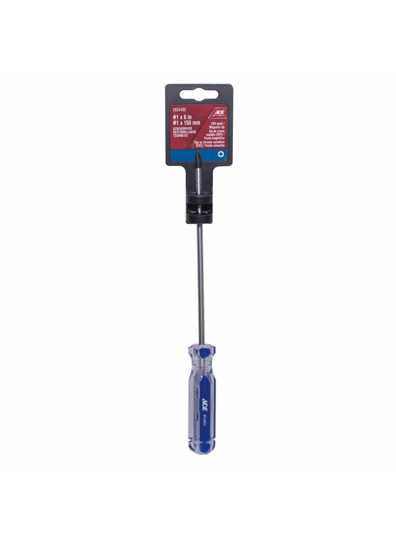 ACE Phillips Steel Screwdriver WPvc Handle No 1 X 150mm