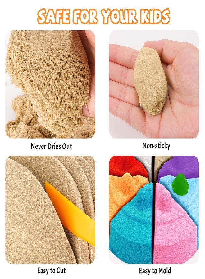 NiToy FlexiSand 2.2Lbs Play Sand, Never Dries Out-Fun for 3 Years and up Kids Bulk Refill for Sensory Sand Box Toys, Ideal for Shaping, Squeezing and Molding (Orignial Color) - Image 2