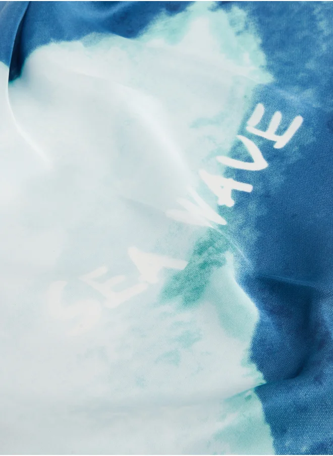 Styli Sea Wave Printed Scarf