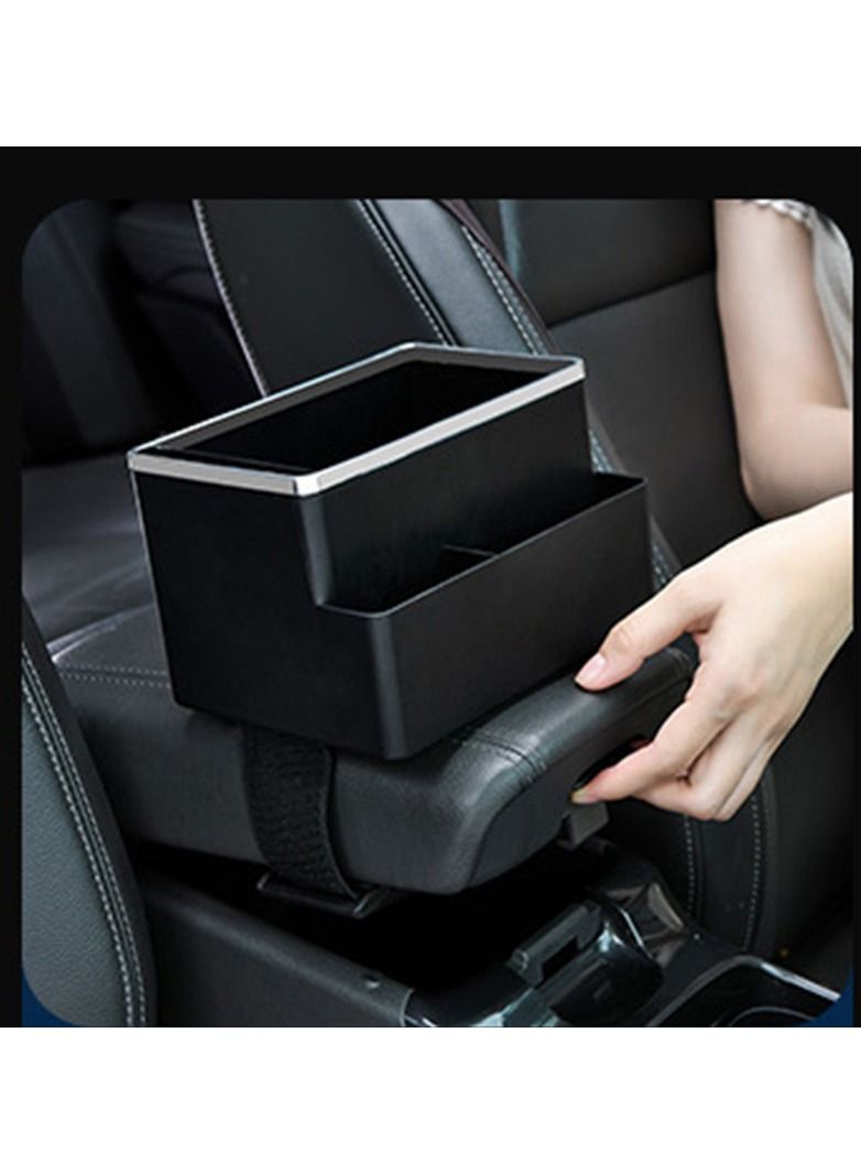DUNISO Multifunctional Car Tissue Box Holder Water Cup Holder Large Capacity Car Storage Box Car Armrest Storage Box - Image 5
