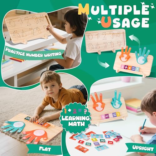 Hirger Preschool Learning Toys for Toddlers 24 Educational Math Manipulatives Number Counting Blocks for Kids Montessori Toy for 3 4 5 6 Year Old Boys Girls Birthday Gifts - Image 5