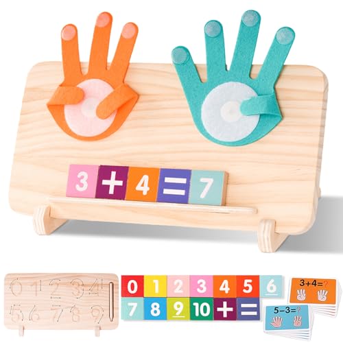 Hirger Preschool Learning Toys for Toddlers 24 Educational Math Manipulatives Number Counting Blocks for Kids Montessori Toy for 3 4 5 6 Year Old Boys Girls Birthday Gifts - Image 1