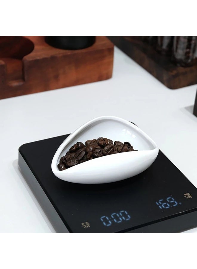 Coffee Beans Dosing Cup Coffee Dosing Tray，White  - Image 4