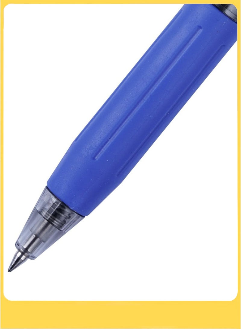 Snowhite 12 Pcs Retractable Blue Ink Gel Pens, Quick Dry 0.5mm Fine Point Premium Rolling Ball Gel Pens Refillable for Office School Supply - Image 3