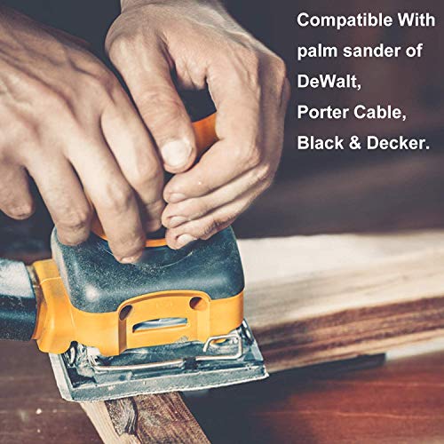 Taokyid Sander Replacement Pad, 1/4 Sheet, 8 Hole Stick on Square Sanding Pad Replaces Dewalt 151280-00, 151284-00SV, Fits Black & Decker, Dewalt and Porter Cable Sanders - Image 4