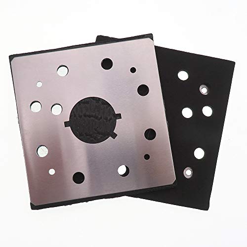Taokyid Sander Replacement Pad, 1/4 Sheet, 8 Hole Stick on Square Sanding Pad Replaces Dewalt 151280-00, 151284-00SV, Fits Black & Decker, Dewalt and Porter Cable Sanders - Image 5