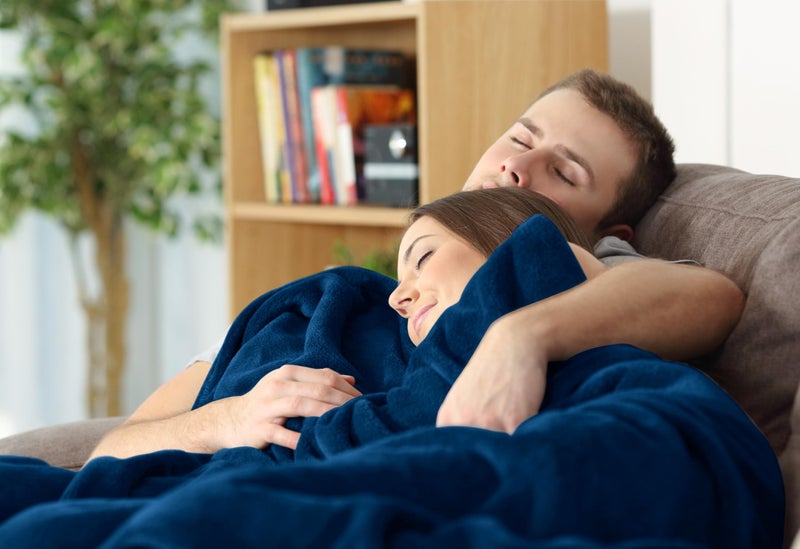 Utopia Bedding Fleece Blanket Throw Size Navy 300GSM Luxury Anti-Static Fuzzy Soft Microfiber Blanket for Couch, Sofa and Bed (60x50 Inch) - Image 4