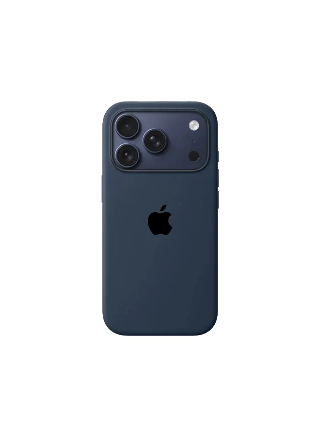 موبكوس جراب Mobcos iPhone 17 Pro Max الفاخر المصنوع من السيليكون، باللون الأزرق الداكن وشعار Elite، مزود بخاصية الشحن اللاسلكي المغناطيسي | ملمس ناعم كالحرير | حماية فائقة ضد الصدمات بمعايير عسكرية | توافق مغناطيسي قوي | غطاء أنيق ونحيف
