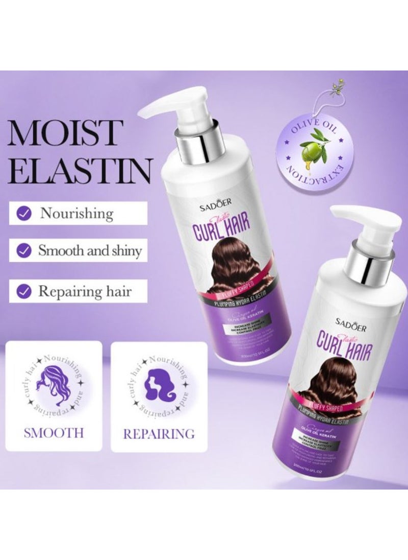 Elastic Curl Hair Fluffy Shaped Plumping Hydra Elastin 300ml