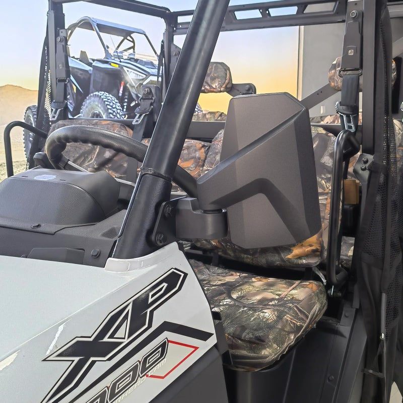 SHEJISI UTV Side Mirrors A-pillar Compatible with Polaris Ranger XP 1000/ Ranger Crew XP 1000 2018-2025, Its Spring-Back Feature Enables Easy Post-Folding Reset for Improved Driving Experience - Image 5