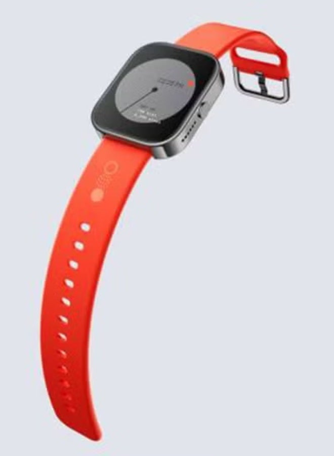 Gravity Watch Pro Smartwatch – AMOLED HD Display, Bluetooth Calling, Multi-Sport Tracking, Heart Rate & SpO₂ Monitor, IP68 Water Resistant, Long Battery Life – Orange Strap + Metallic Grey - Image 5