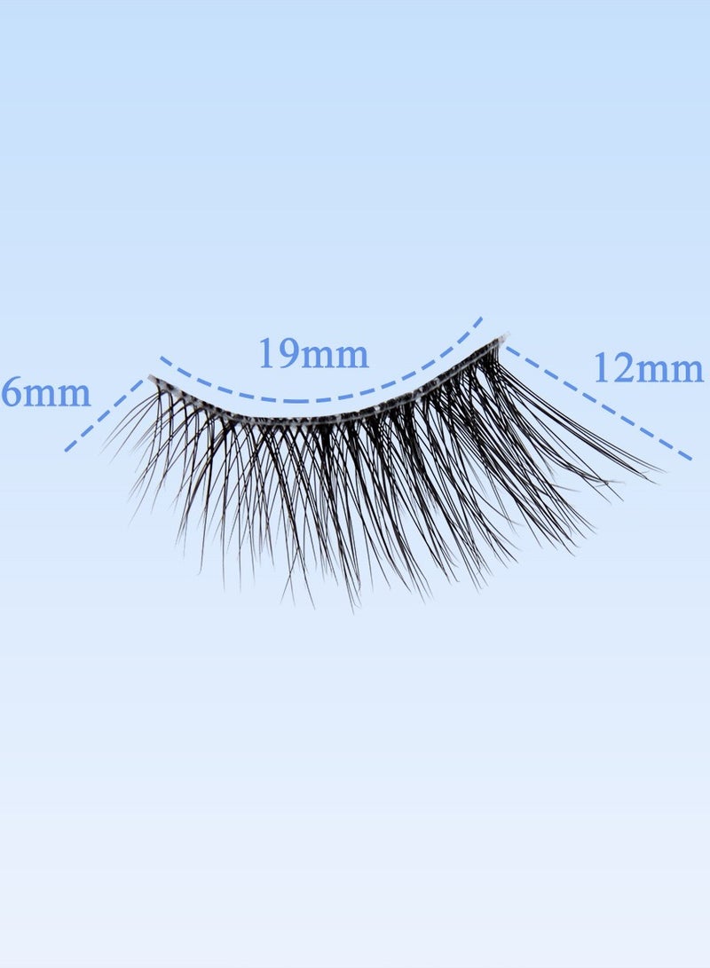 جولي رموش اصطناعية رموش عين القطة الطبيعية نصف رموش عين القطة الطبيعية رموش رموش زاوية رقيقة ناعمة 3D رموش المنك الاصطناعية رموش مزيفة 5 أزواج حزمة متعددة - Image 4