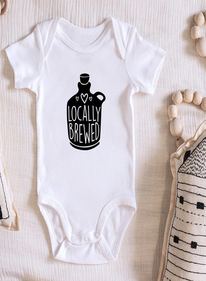 Printique Organic GOTS Certified Baby Onesie Unisex Bodysuit 0-18 months - Locally Brewed | Funny Quote Sarcastic Gift (Locally Brewed, 3-6 Months) - Image 4