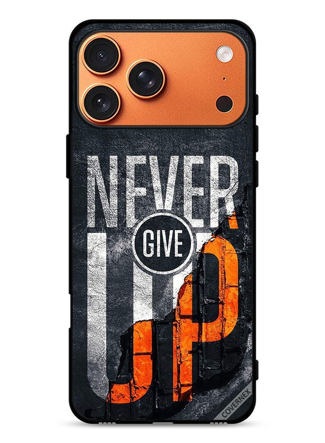 Covernex غطاء حماية آبل آيفون 17 برو ماكس لا تستسلم أبداً - Image 1