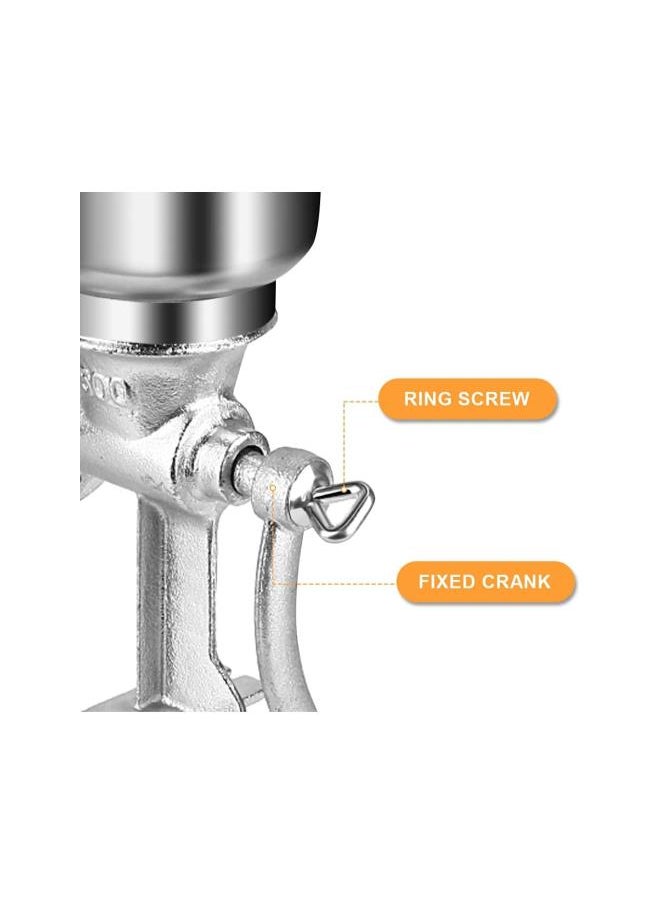 WYBOT - Corn Grinder, Manual Corn Grain Grinder Table Clamp Corn Mill Flour Maker Wheat Grain Nut Mill Cast Iron Hand with Large HOPPER for Animals Feed Home Brewing - Image 1